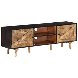 vidaXL Meuble TV 140x30x46 cm Bois de manguier brut et d'acacia massif