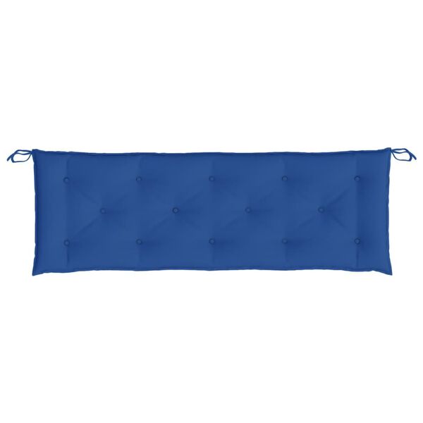 vidaXL Coussin de banc de jardin bleu royal 150x50x7 cm tissu oxford