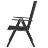 vidaXL Chaises pliables de jardin lot de 2 Aluminium et textilène Noir