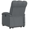 vidaXL Fauteuil inclinable de massage gris fonc&eacute; tissu