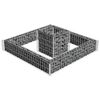 vidaXL Jardinière en gabion Acier galvanisé 120x120x20 cm