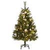 vidaXL Sapin de No&euml;l artificiel articul&eacute; 150 LED et boules 120 cm