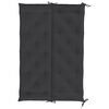 vidaXL Coussin de banc de jardin noir 150x(50+50)x7 cm tissu oxford