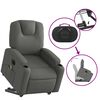 vidaXL Fauteuil inclinable de massage &eacute;lectrique gris fonc&eacute; tissu