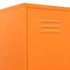 vidaXL Armoire à casiers Orange 35x46x180 cm Acier