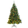 vidaXL Sapin de No&euml;l artificiel articul&eacute; avec 300 LED 180 cm