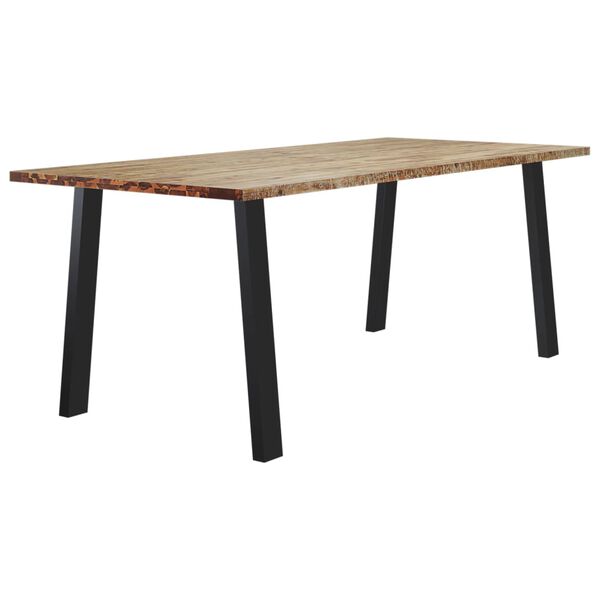 vidaXL Table &agrave; manger 200x90x75 cm bois d'acacia solide