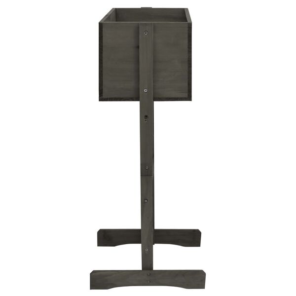 vidaXL Jardinière à treillis de jardin Gris 45x30x74 cm Bois de sapin