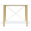 vidaXL Table console Blanc 110x38x75 cm Bois d'ingénierie