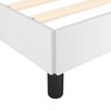 vidaXL Cadre de lit sans matelas blanc double similicuir
