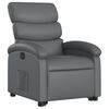 vidaXL Fauteuil inclinable gris similicuir