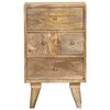 vidaXL Table de chevet 36 x 30 x 60 cm Bois de manguier massif
