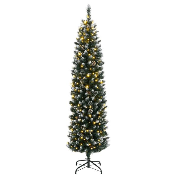 vidaXL Sapin de No&euml;l artificiel mince 300 LED 180 cm