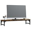 vidaXL Support de moniteur ch&ecirc;ne fum&eacute; 85x23x15,5 cm bois d'ing&eacute;nierie