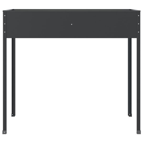 vidaXL Jardinière Anthracite 100,5x40,5x90 cm Acier galvanisé