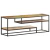 vidaXL Meuble TV 130x30x45 cm Bois de r&eacute;cup&eacute;ration massif
