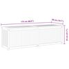 vidaXL Boîte de jardin 175x50x55 cm Bois massif de teck
