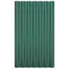 vidaXL Panneaux de toiture 12 pcs Acier galvanisé Vert 60x36 cm