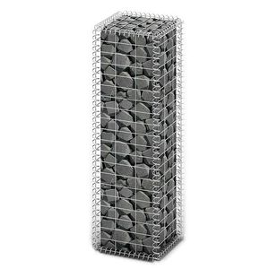 vidaXL Panier de gabion avec couvercle Fil galvanis&eacute; 100x30x30 cm