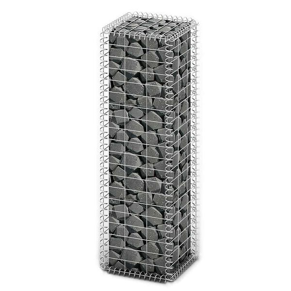 vidaXL Panier de gabion avec couvercle Fil galvanis&eacute; 100x30x30 cm