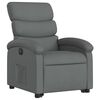 vidaXL Fauteuil inclinable électrique gris foncé tissu