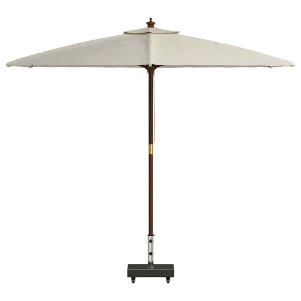 vidaXL Socle de parasol Noir 45x25x8 cm Granite