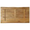 vidaXL Dessus de table bord vivant 110x60x2,5 cm bois de manguier brut