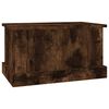 vidaXL Boîte de rangement chêne fumé 50x30x28 cm bois d'ingénierie