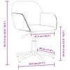 vidaXL Chaise pivotante de bureau Gris clair Tissu