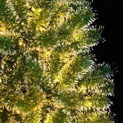 vidaXL Sapin de Noël artificiel 150 LED neige floquée