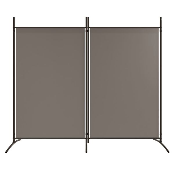 vidaXL Cloison de s&eacute;paration 2 panneaux Anthracite 175x180 cm Tissu