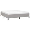 vidaXL Cadre de lit sans matelas gris clair tissu