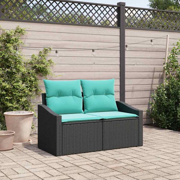 vidaXL Canap&eacute; de jardin Gris 123 x 62 x 69 cm polyrotin