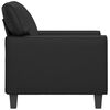 vidaXL Fauteuil Noir 60 cm Similicuir