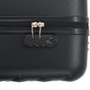 vidaXL Valise rigide 3 pcs Noir ABS