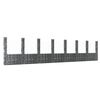 vidaXL Panier de gabion en forme de U avec 8 poteaux Fer 860x20x200 cm