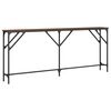 vidaXL Table console ch&ecirc;ne marron 180x23x75 cm bois d'ing&eacute;nierie