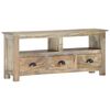 vidaXL Meuble TV 110x30x50 cm Bois massif de manguier