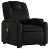 vidaXL Fauteuil inclinable de massage électrique noir similicuir