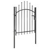 vidaXL Portail de jardin Woerden acier 1x1 m noir