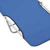 vidaXL Chaises longues pliables lot de 2 Acier et tissu Bleu