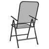 vidaXL Chaises pliables jardin lot de 4 Maille m&eacute;tallique Anthracite