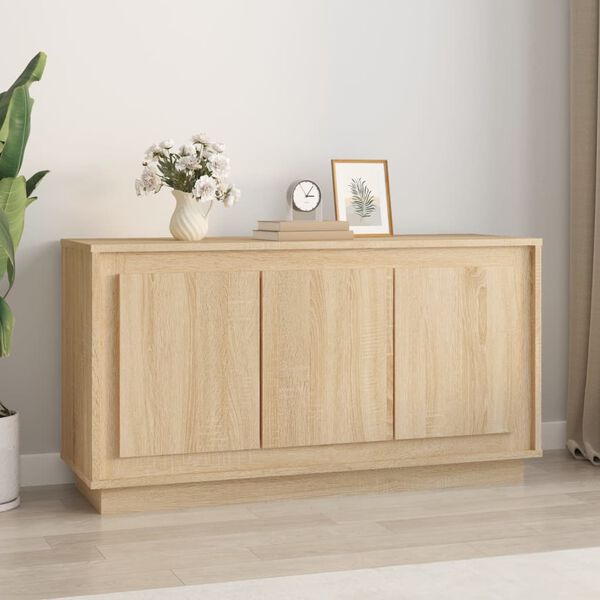 vidaXL Buffet ch&ecirc;ne sonoma 102x35x55 cm bois d'ing&eacute;nierie