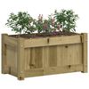 vidaXL Jardini&egrave;res 2 pcs bois de pin impr&eacute;gn&eacute;