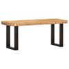 vidaXL Banc 110 cm Bois de manguier brut massif et acier