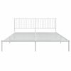 vidaXL Cadre de lit métal sans matelas et tête de lit blanc 183x213 cm