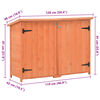 vidaXL Abri de stockage de jardin 128x42x91 cm Bois