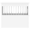 vidaXL Meuble de cage pour chiens blanc 55x75x65 cm bois d'ing&eacute;nierie
