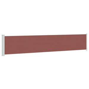 vidaXL Auvent lat&eacute;ral r&eacute;tractable de patio 117x600 cm Marron