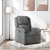 vidaXL Fauteuil inclinable gris fonc&eacute; tissu
